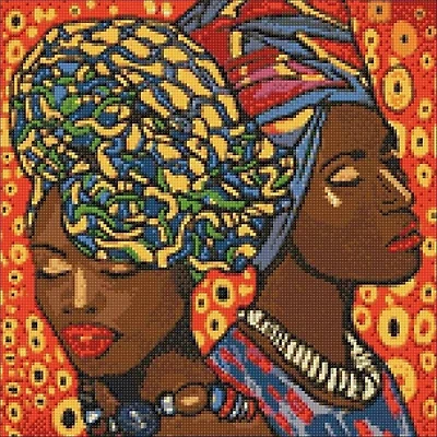 Wizardi African Fashion Diamond Painting Kit