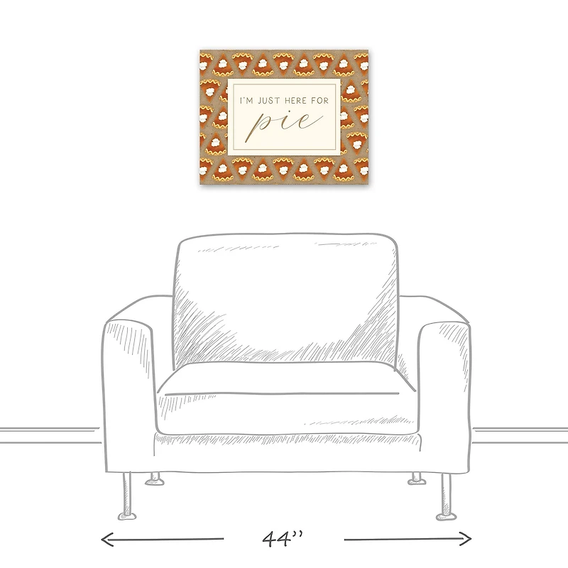 Here For Pumpkin Pie Canvas Wall Art