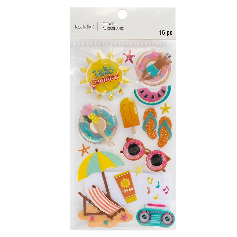 Beach Donut Stickers by Recollections™