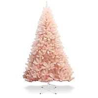 Costway 6ft. Unlit Pink Full Fir Hinged Artificial Christmas Tree