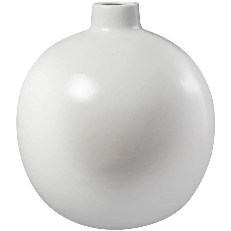 17" Modern Round Ceramic Vase