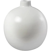 17" Modern Round Ceramic Vase