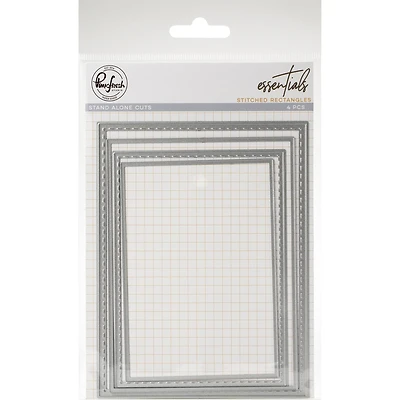 Pinkfresh Studio Essentials Stitched Rectangles Die Set