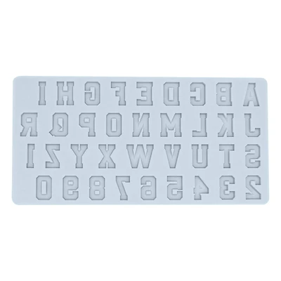 Varsity Alphabet Font Silicone Fondant Mold by Makery®