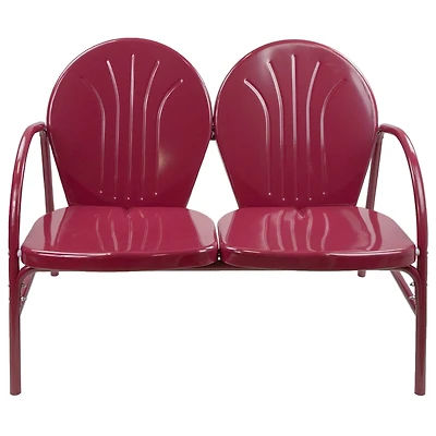 42" Mulberry Retro Tulip Outdoor Loveseat