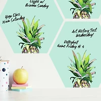 RoomMates Pineapple Crown Dry Erase Hexagon Peel & Stick Decals