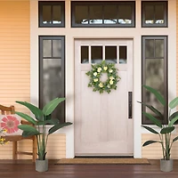 30'' Green and Eucalyptus Floral Spring Wreath