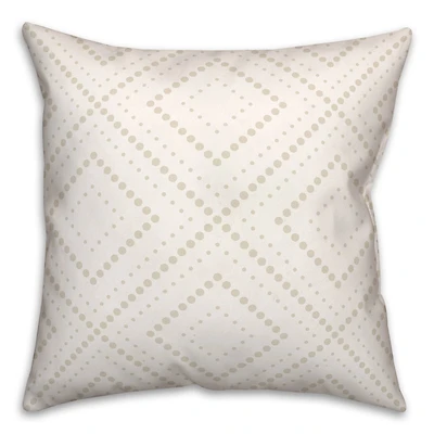 Dotted Diamonds Throw Pillow 18" x 18"