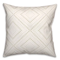 Dotted Diamonds Throw Pillow 18" x 18"