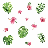 RoomMates Tropical Hibiscus Flower Peel & Stick Decals