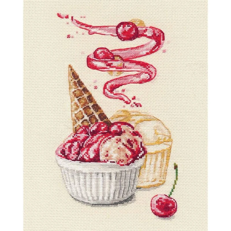 Oven Dessert Cross Stitch Kit