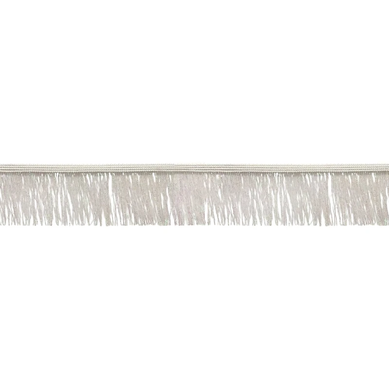1.87" White Shimmery Fringe Trim by Celebrate It®