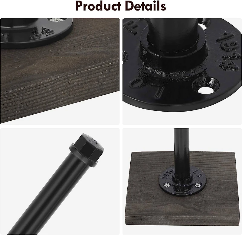 12" Industrial Free Standing Countertop Paper Towel Holder