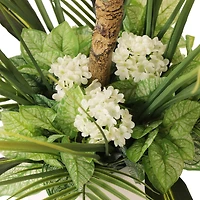 6ft. Artificial Fiddle Leaf Ficus Tree in White Decorative Pot