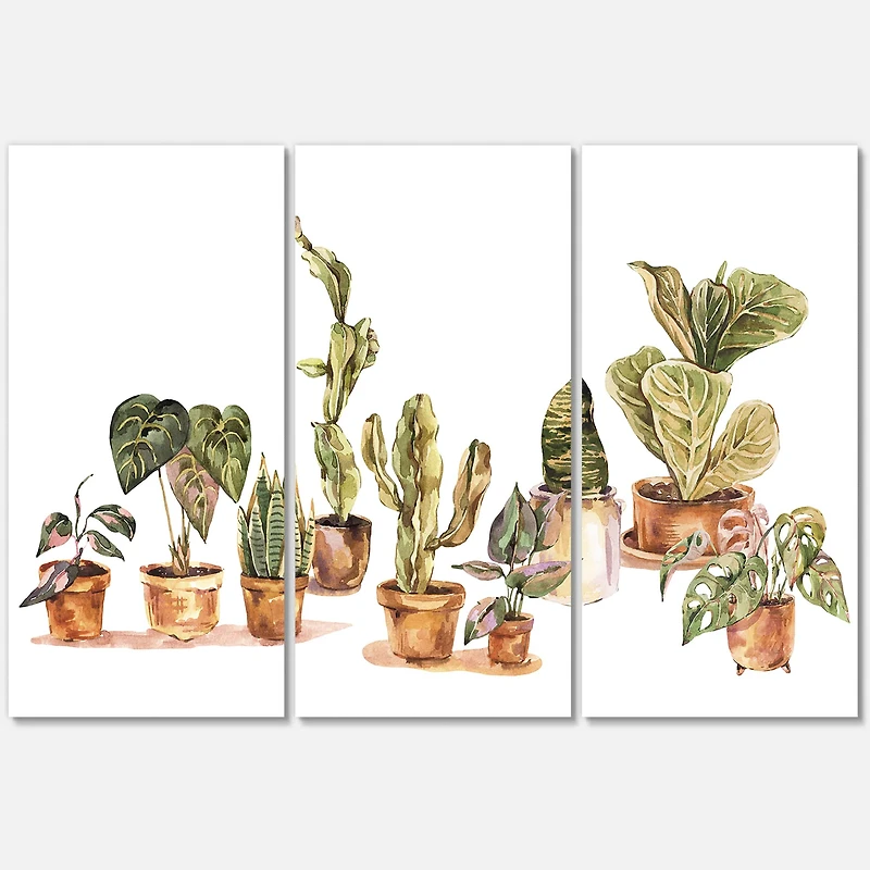 Designart - Indoor House Plants Urban Jungle I