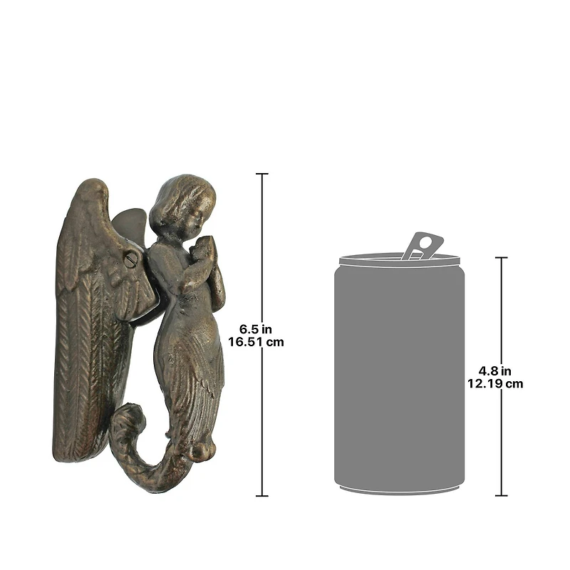 Design Toscano 6.5" Balinese Winged Mermaid Door Knocker