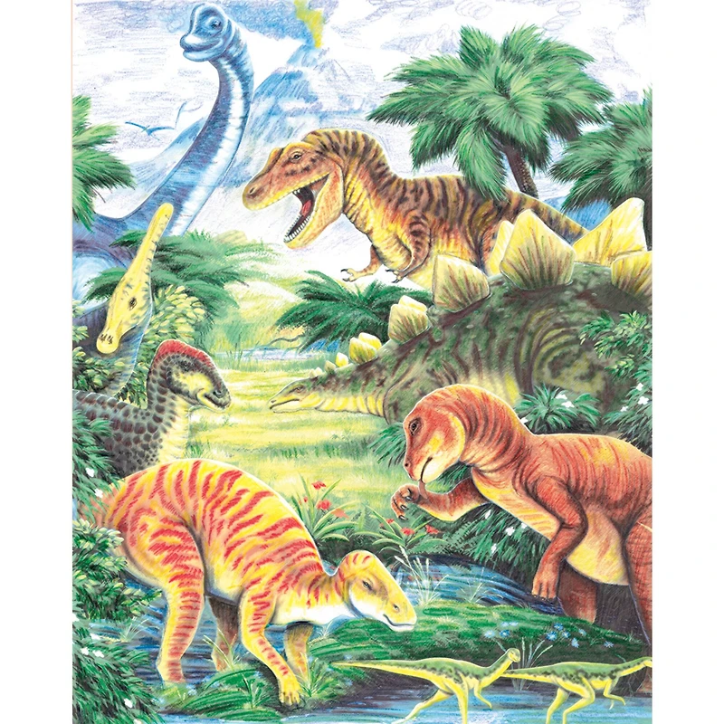 Royal & Langnickel® Dinosaurs Day Colour Pencil™ by Number Kit