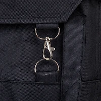 Household Essentials 30.5" Black Rolling Laundry Hamper