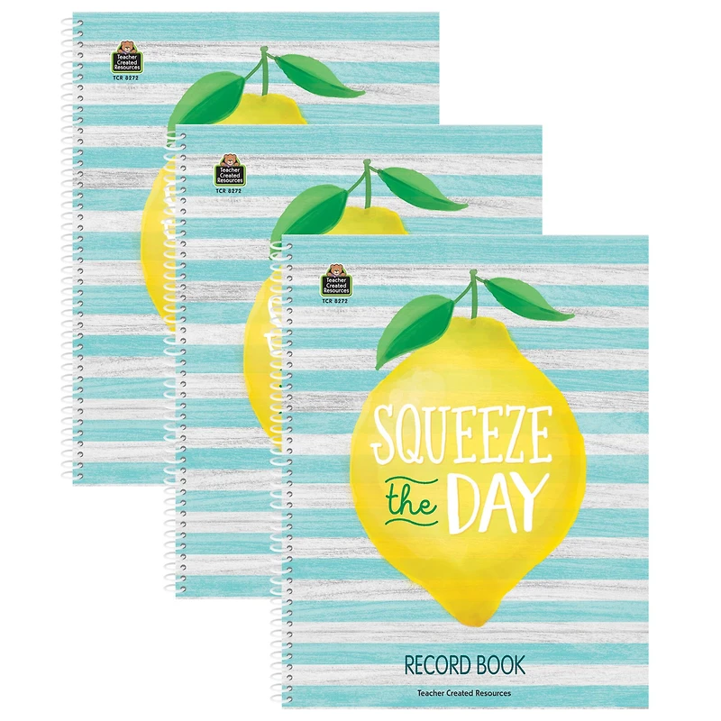Teacher Created Resources Lemon Zest Record Book, 3ct.