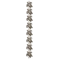 Silver Sea Turtle Metal Beads, 18mm by Bead Landing™