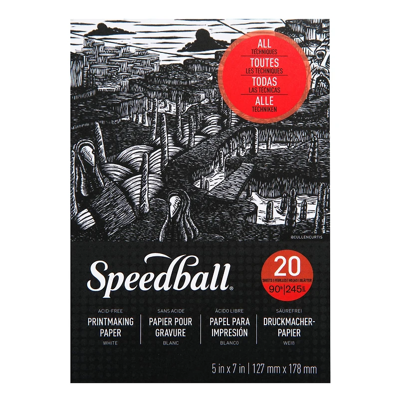 Speedball® 5" x 7" Printmaking Paper Pad