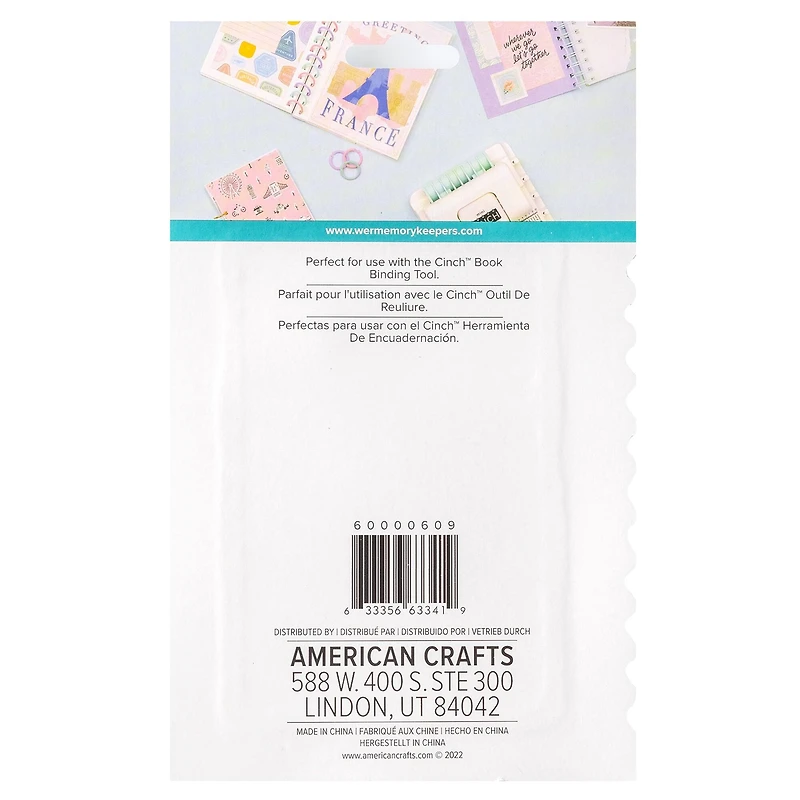 We R Memory Keepers® Cinch Pink, Lilac & Blue Plastic Loop Binding, 24ct.