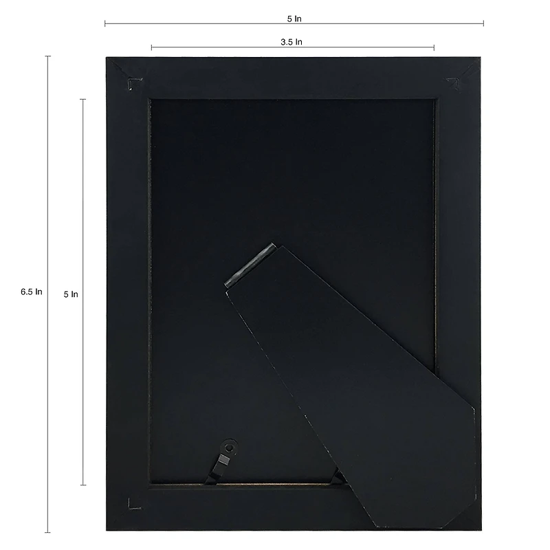 Expressions™ 3.5" x 5" Espresso Rustic Frame with Mat by Studio Décor®