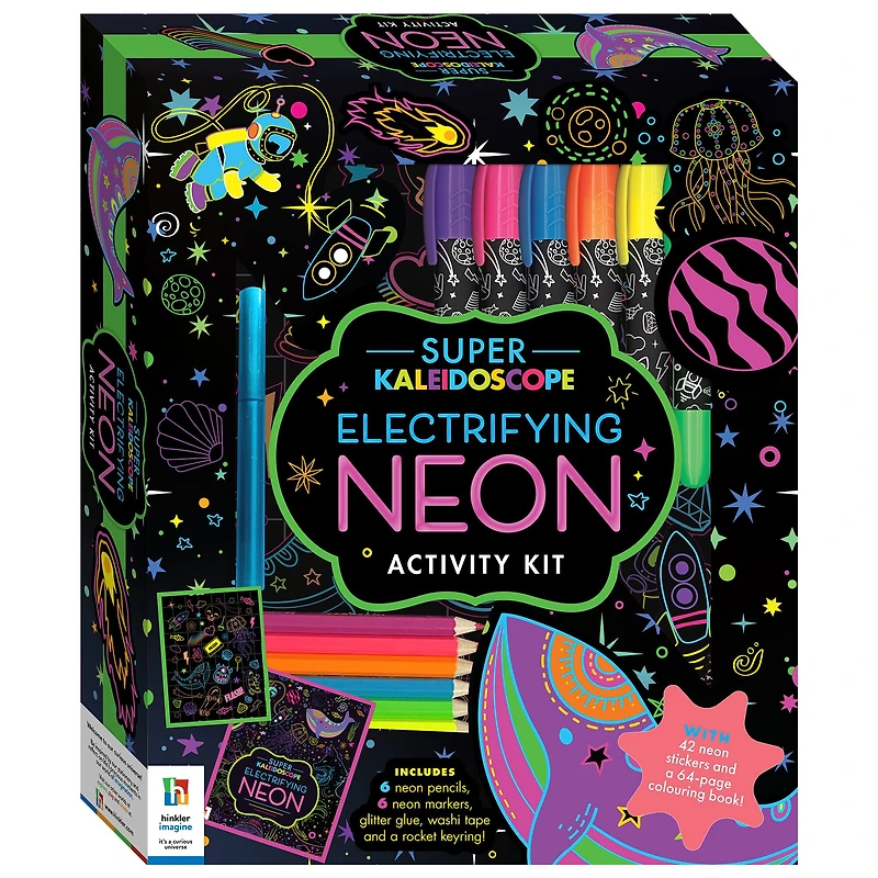 Hinkler Super Kaleidoscope Electrifying Neon Activity Kit