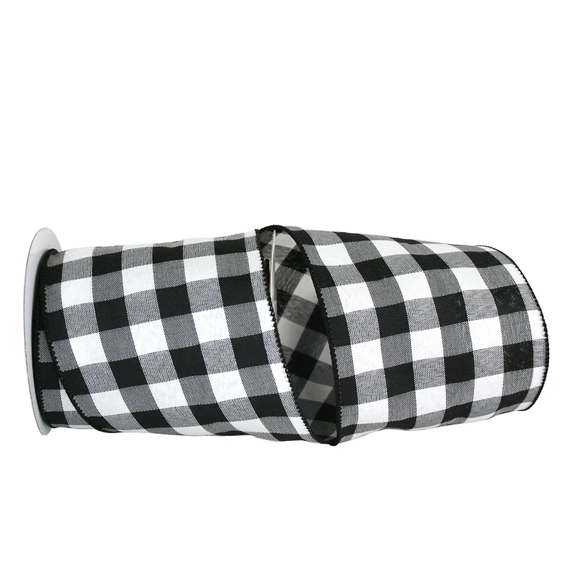 JAM Paper 1.5" x 10yd. Twill Wired Celine Plaid Ribbon