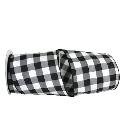 JAM Paper 1.5" x 10yd. Twill Wired Celine Plaid Ribbon