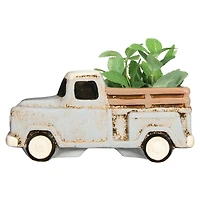 Hello Honey® 10" Gray Stoneware Truck Container