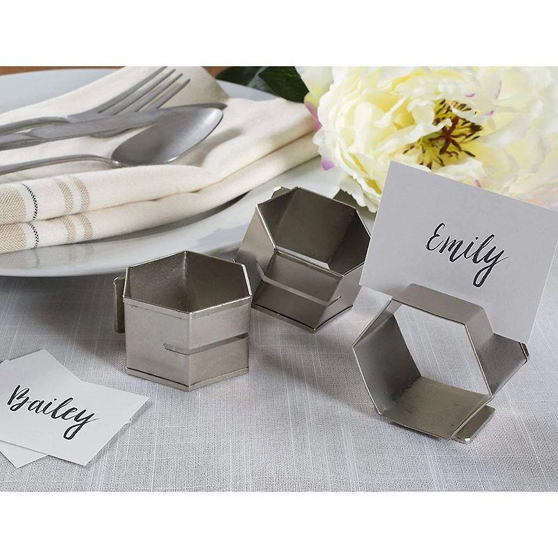 Antique Silver Place Holder Napkin Ring, 6ct.