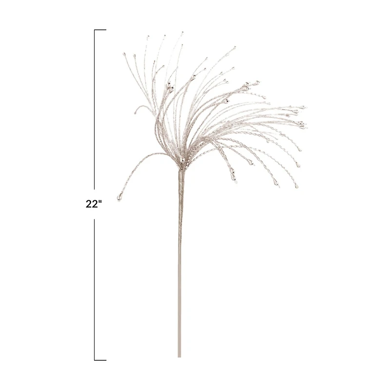 Hello Honey® 22" Silver Beaded Spray