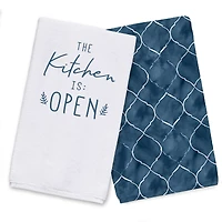 The Kitchen is Open Hand Towel Set