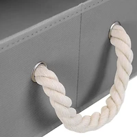 Sorbus 20" Trapezoid Storage Box with Cotton Rope