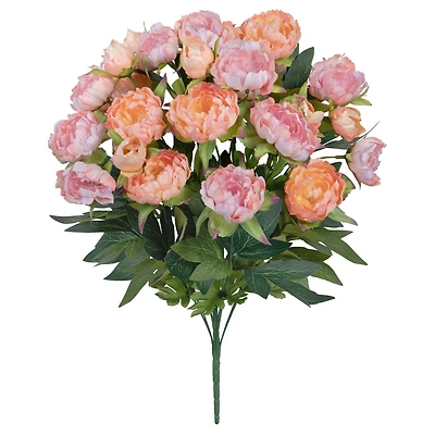 21" Peach Mix Peony Deluxe Bush by Ashland®