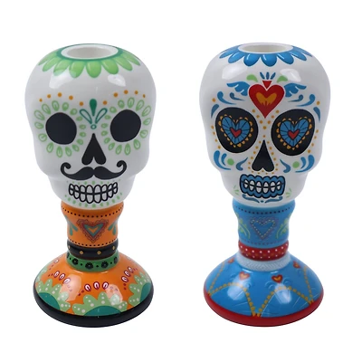 Assorted 6" Sugar Skull Candle Holder by Ashland®, 1pc.