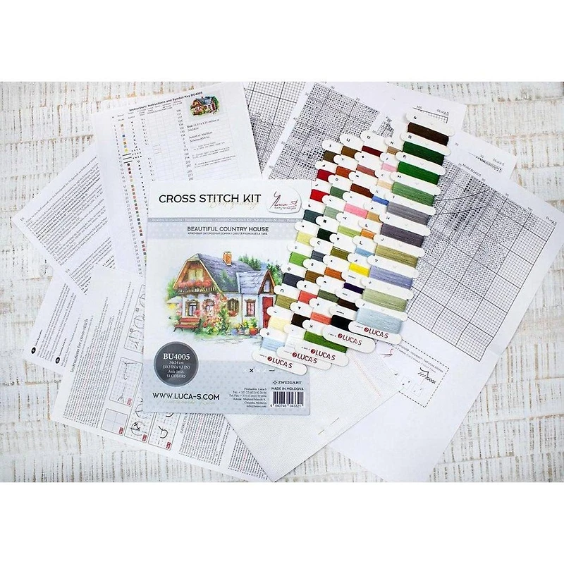Luca-s Beautiful Country House Counted Cross Stitch Kit