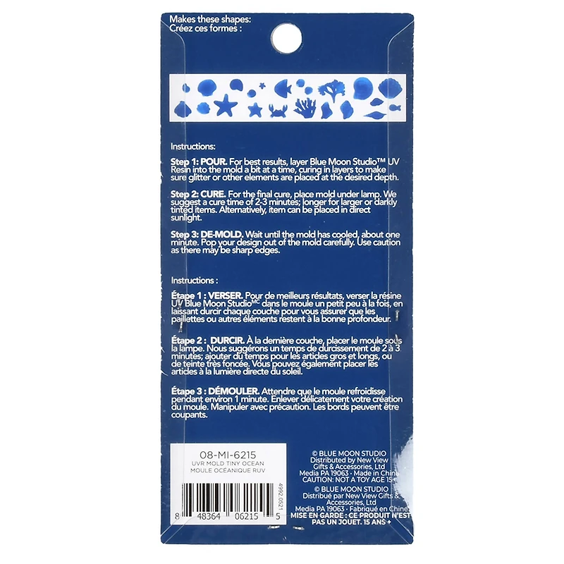 Blue Moon Studio™ UV Resin Craft Silicone Tiny Ocean Mold