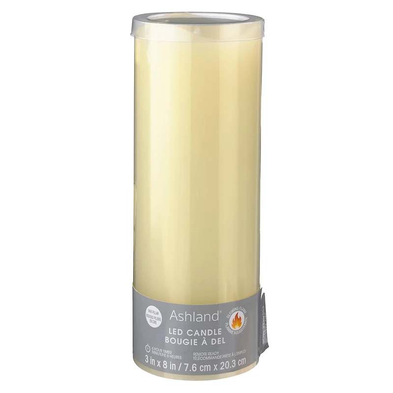 3" x 8" LED Flame Pillar Candle by Ashland®