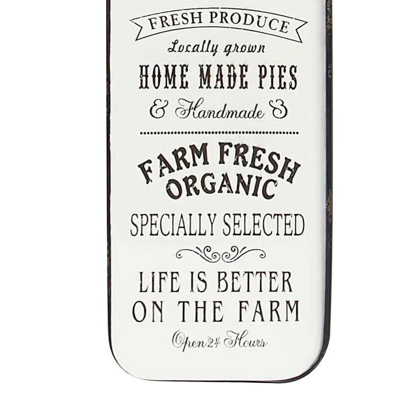 Black & White Metal Farmhouse Sign Wall Decor