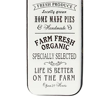 Black & White Metal Farmhouse Sign Wall Decor