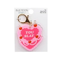 Blue Moon Studio™ Pink Heart Cake Bag Charm