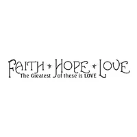 RoomMates Faith, Hope & Love Peel & Stick Quotable Wall Decal