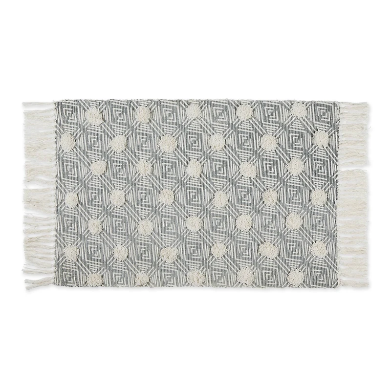 DII® Diamond Textured Hand-Loomed Shag Rug