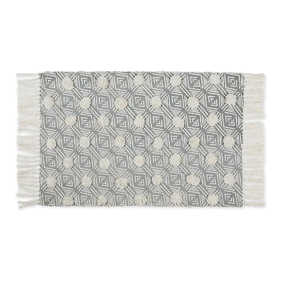 DII® Diamond Textured Hand-Loomed Shag Rug