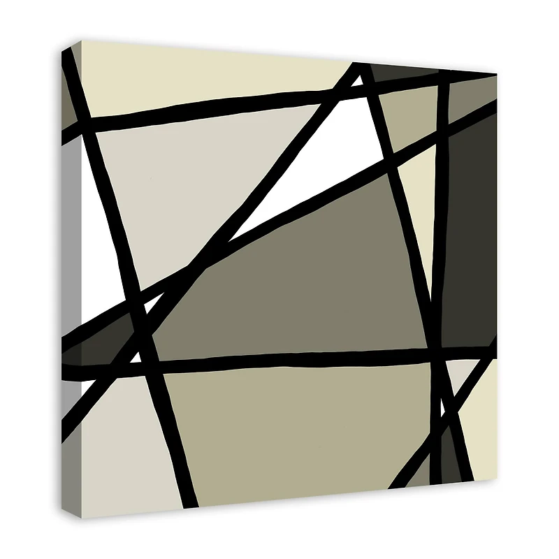 Neutral Modern Abstract 24" x 24" Canvas Wall Art