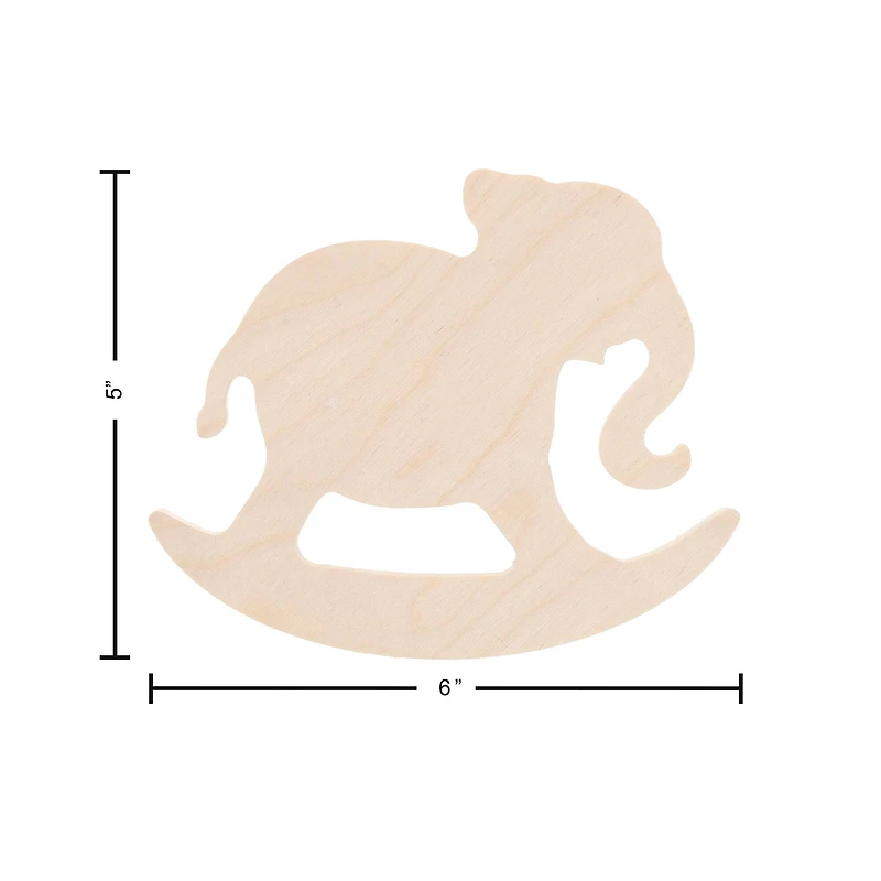 Leisure Arts® 6" Rocking Elephant Wood Shape