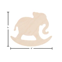 Leisure Arts® 6" Rocking Elephant Wood Shape