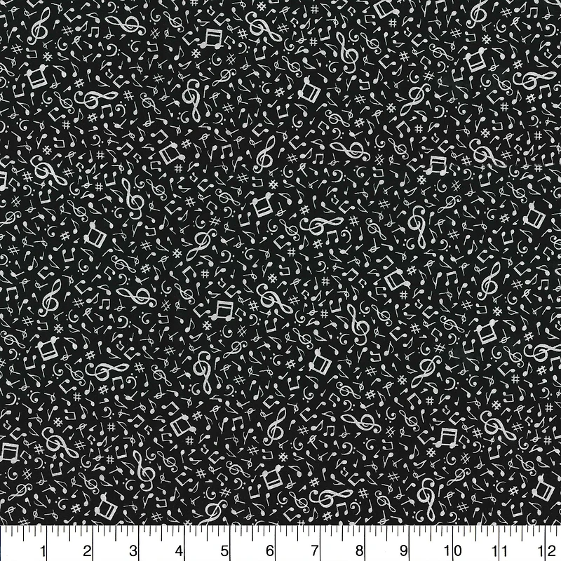 Fabric Traditions Music Notes Cotton Fabric